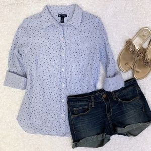 GAP star print boyfriend fit top S